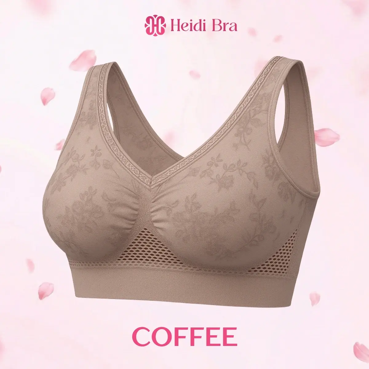 Heidi Bra - LAST DAY 70% OFF - Pure Cotton Buttonless Comfy Lifting Bra