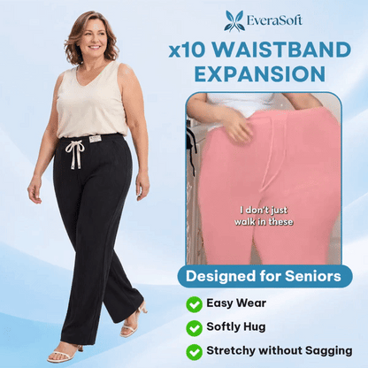 EveraSoft - LAST DAY 70% OFF - Women's Ultra Soft Perfect Drape Pull-On Pants