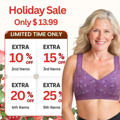 Daisy Bra - LAST DAY 80% OFF - Comfortable & Convenient Front Button Bra