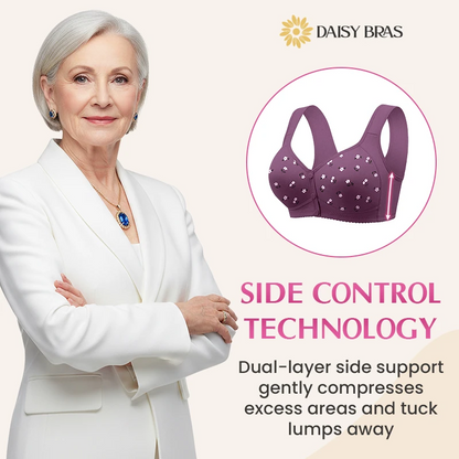 Daisy Bra - LAST DAY 80% OFF - Comfortable & Convenient Front Button Bra