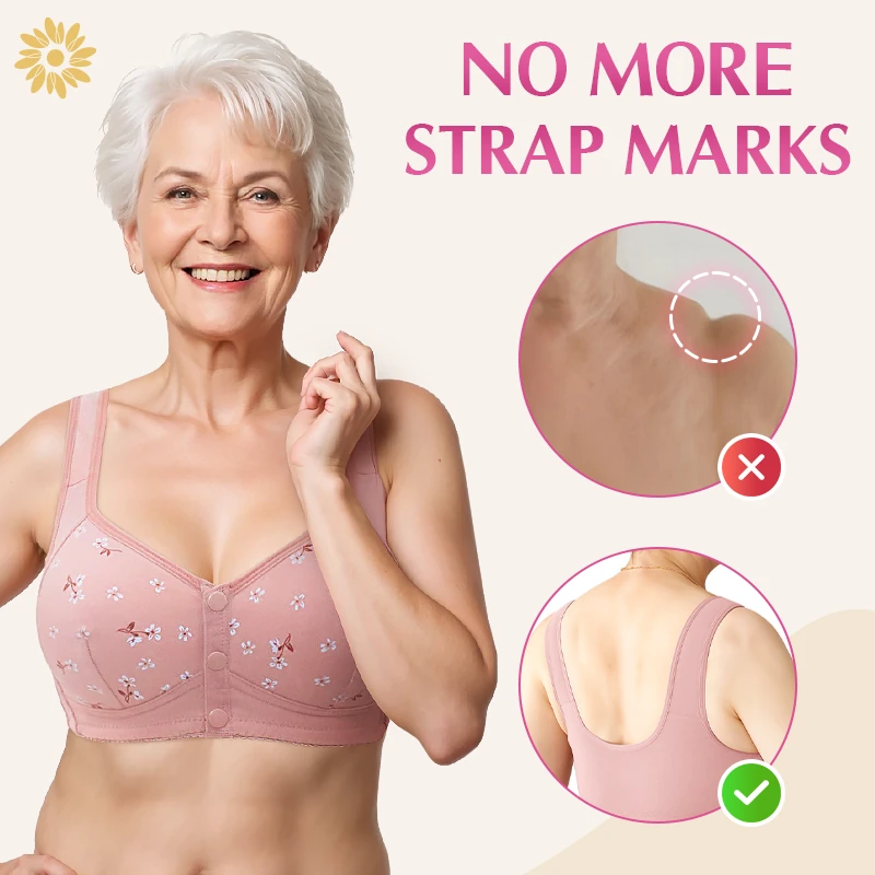 Daisy Bra - LAST DAY 80% OFF - Comfortable & Convenient Front Button Bra