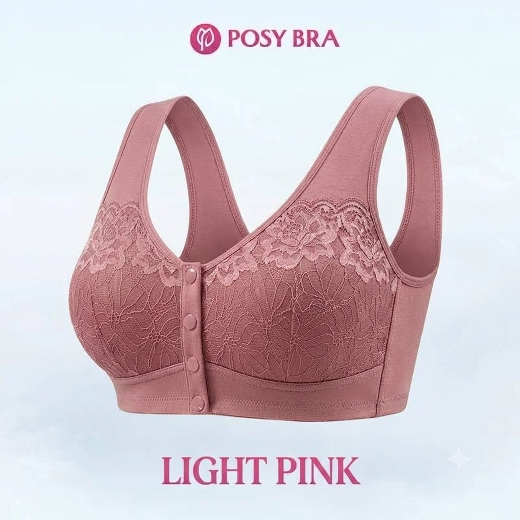 Posy Bra - Comfortable Front Closure Cotton Shaping Bra for Seniors