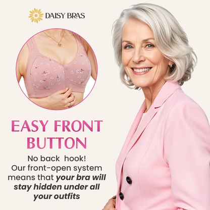 Daisy Bra - LAST DAY 80% OFF - Comfortable & Convenient Front Button Bra