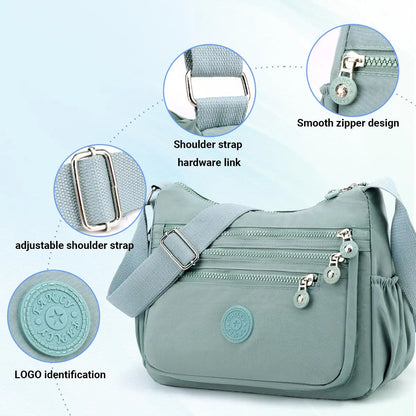 Women's Nylon Anti-Theft Crossbody & Shoulder Bag - Gifts for Women