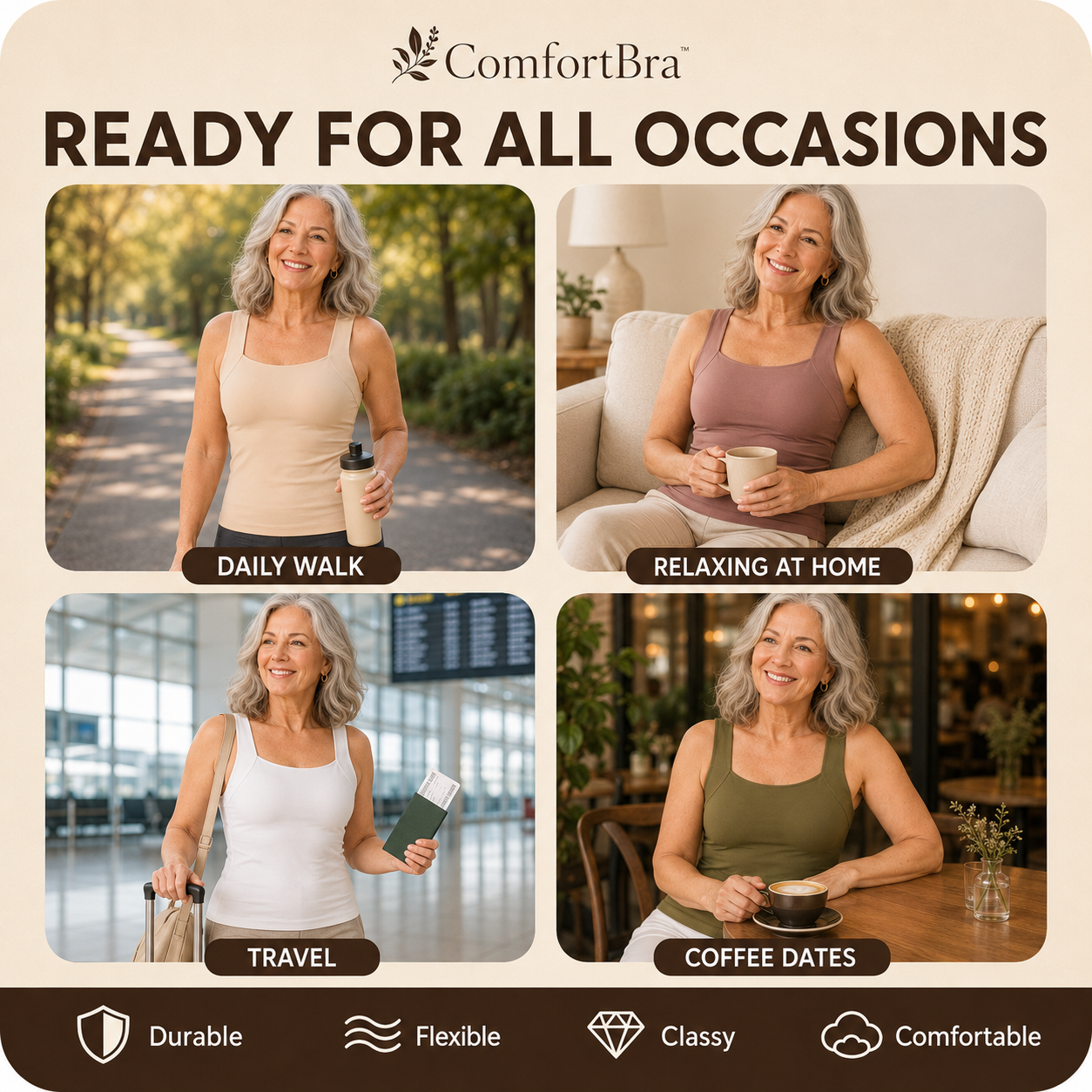 ComfortBra - CloudCore Built-In Comfort Bra Tanktop