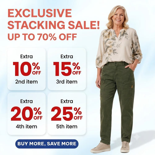 EverLite - 70% OFF – Women’s Stretch-Waist 6-Pocket Comfort Pants