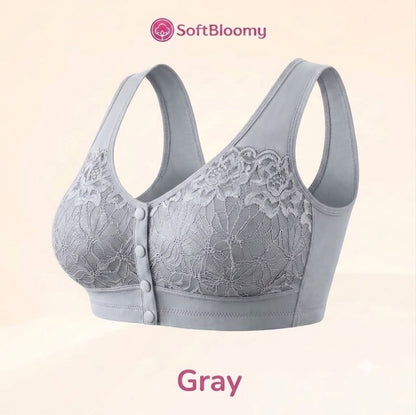 Soft Bloomy - LAST DAY 70% OFF | Easy-On Front Closure Cotton Comfort Shaping Bra for Seniors