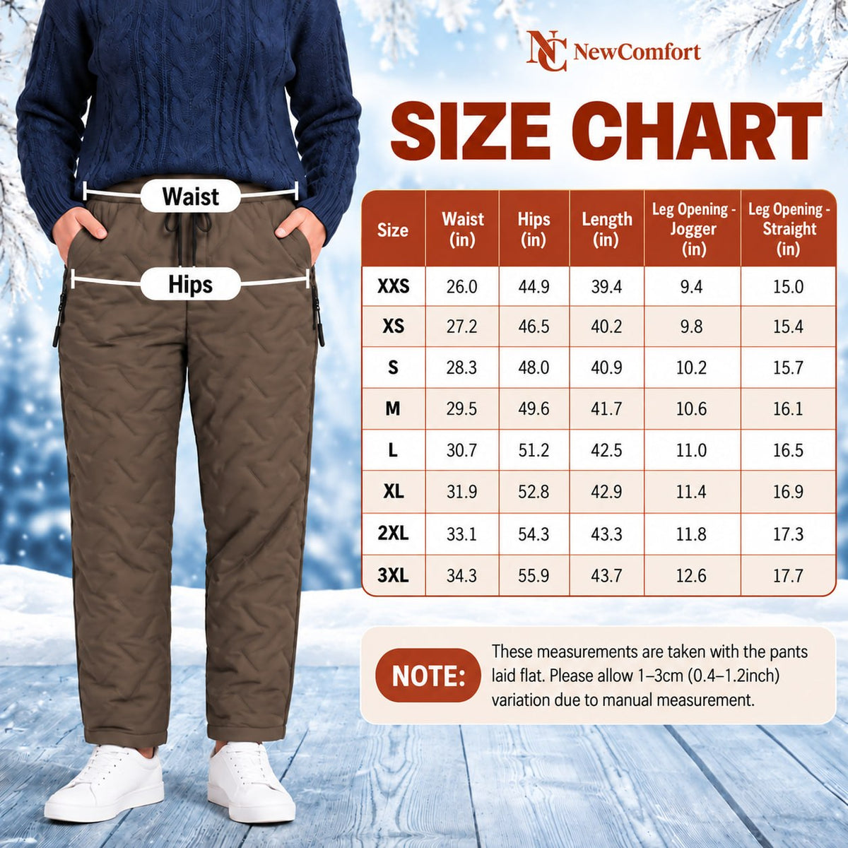 NewComfort - Fleece-Lined Waterproof Pants