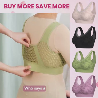 Hana Bra - Pure Cotton Buttonless Comfy Lifting Bra