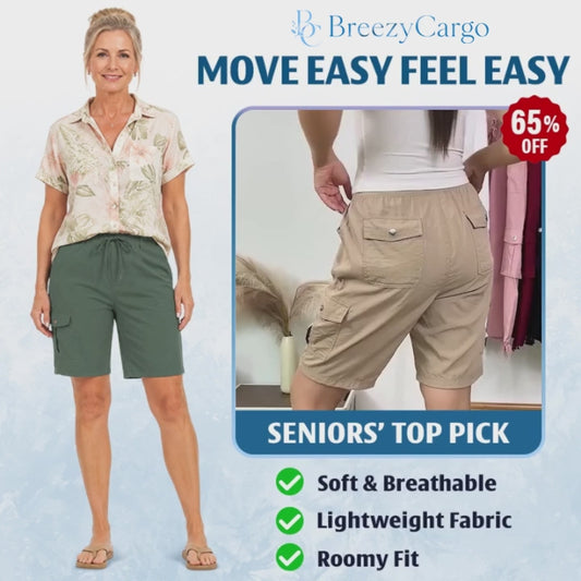 BreezyCargo™ 6-Pocket Stretch Lightweight Comfort Shorts