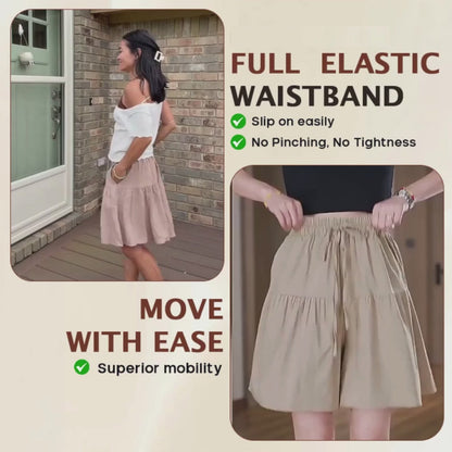 Women's Lightweight Stretch Comfy Flowy Shorts Skort
