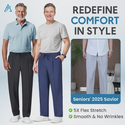 AirFlexion - LAST DAY 70% OFF - Pull On Stretch Relaxed Fit Smart Casual Pants