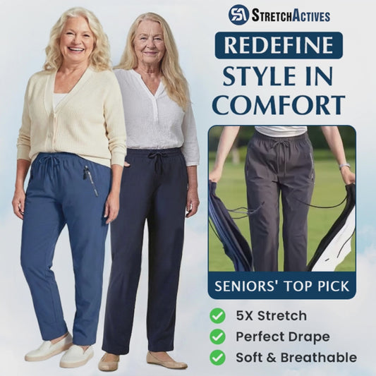 StretchActive - Women's Ultra Soft Stretch Perfect Drape Casual Pants
