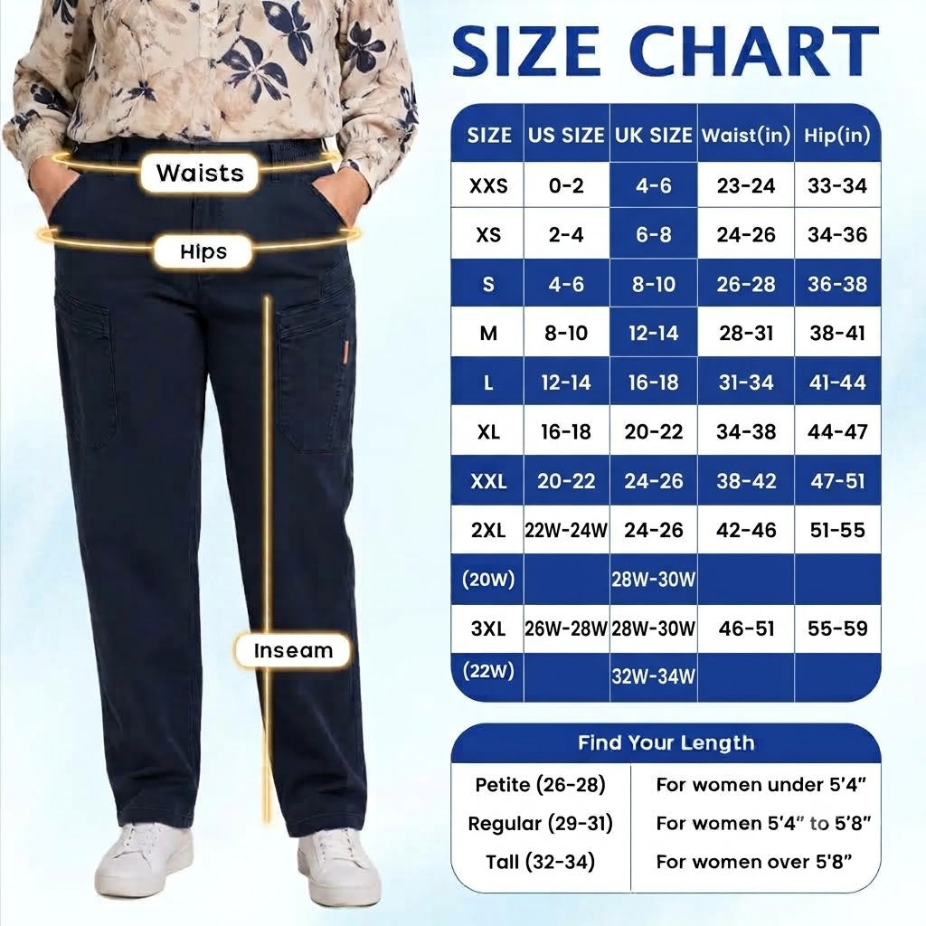 EverLite - 70% OFF – Women’s Stretch-Waist 6-Pocket Comfort Pants