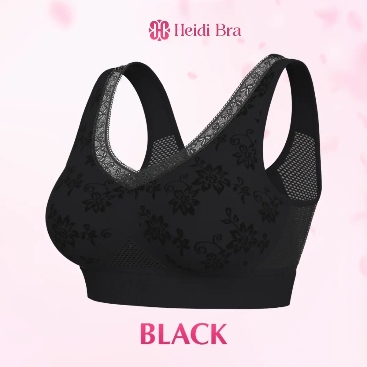 Heidi Bra - LAST DAY 70% OFF - Pure Cotton Buttonless Comfy Lifting Bra
