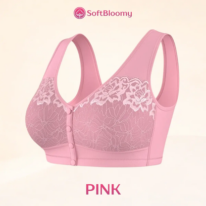 Soft Bloomy - LAST DAY 70% OFF | Easy-On Front Closure Cotton Comfort Shaping Bra for Seniors