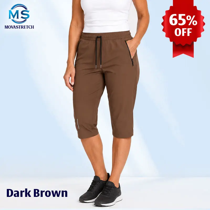 MovaStretch - Cooling Stretch Quick-Dry Capri Pants With Zipper Pockets