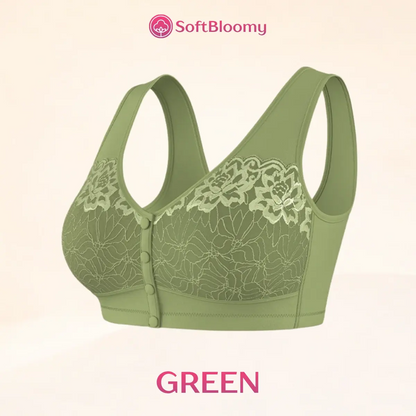 Soft Bloomy - LAST DAY 70% OFF | Easy-On Front Closure Cotton Comfort Shaping Bra for Seniors