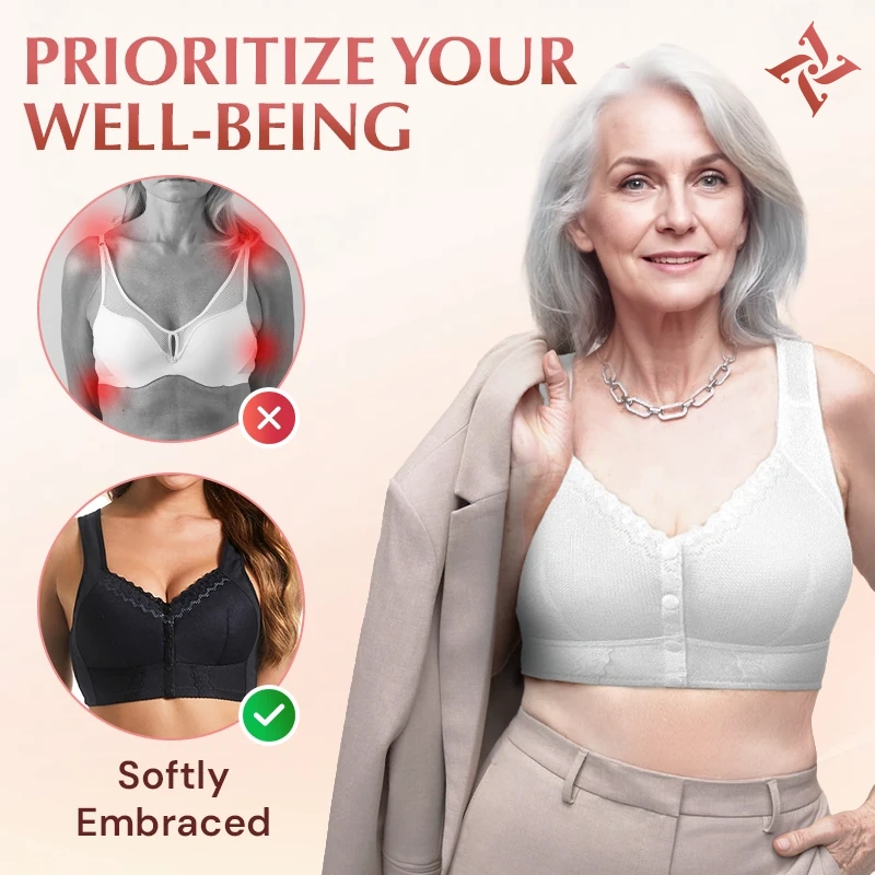 AuraSoft - LAST DAY SALE 70% OFF - Front Closure Breathable Bra for Seniors
