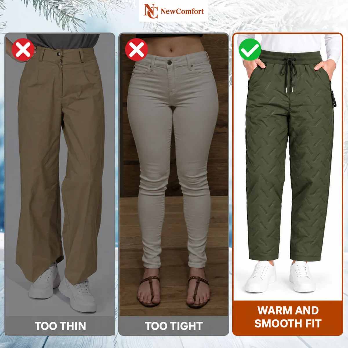 NewComfort - Fleece-Lined Waterproof Pants