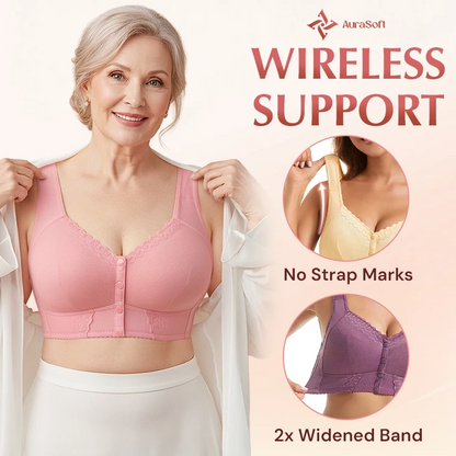 AuraSoft - LAST DAY SALE 70% OFF - Front Closure Breathable Bra for Seniors