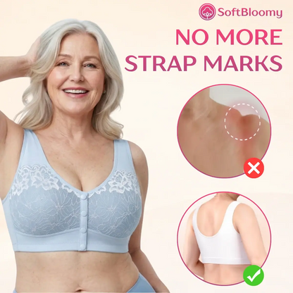 Soft Bloomy - LAST DAY 70% OFF | Easy-On Front Closure Cotton Comfort Shaping Bra for Seniors