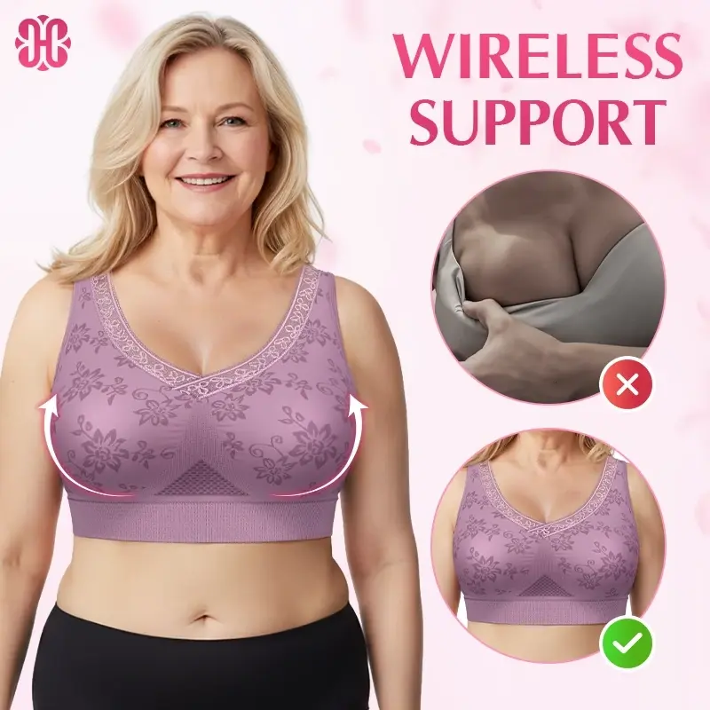 Heidi Bra - LAST DAY 70% OFF - Pure Cotton Buttonless Comfy Lifting Bra