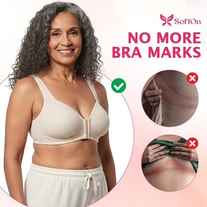 SoftOn - Easy Front-Closure Jelly Bra – Wireless Comfort & Soft Support