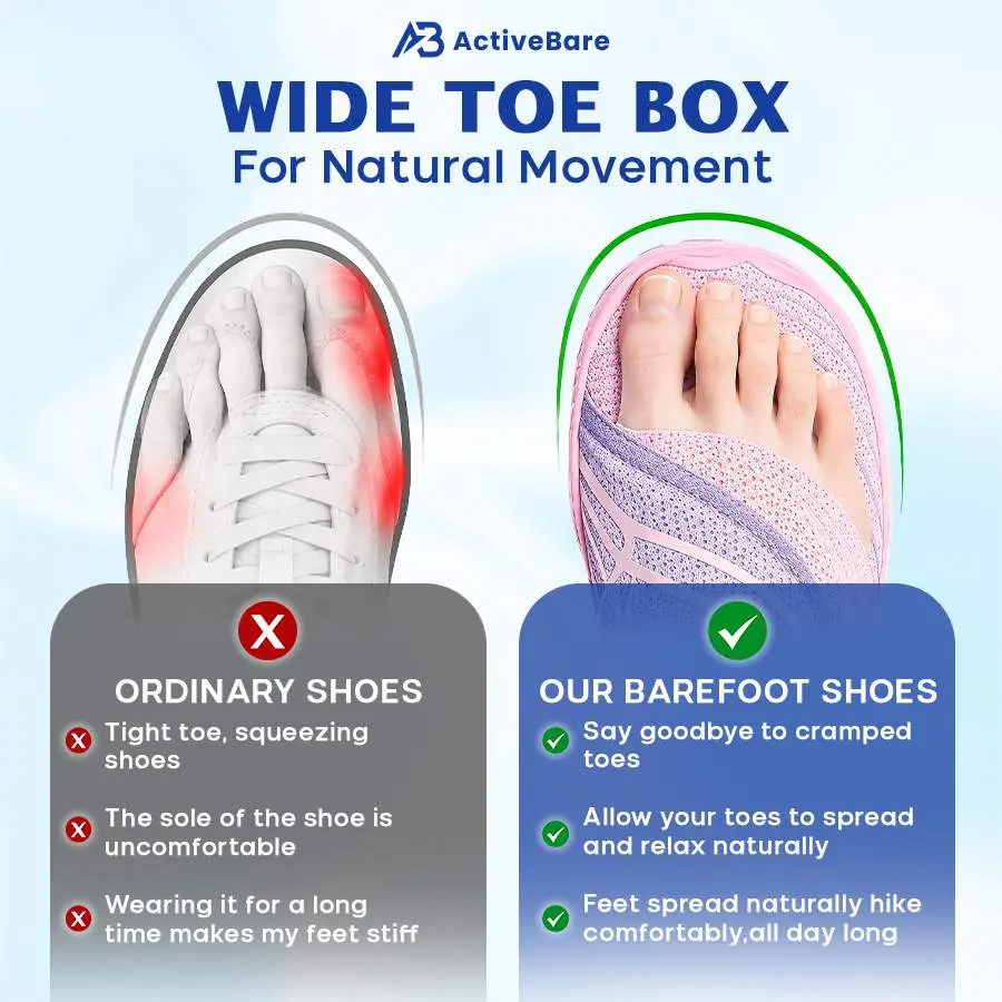 ActiveBare - Wide Toe Box Waterproof Barefoot Shoes For Seniors