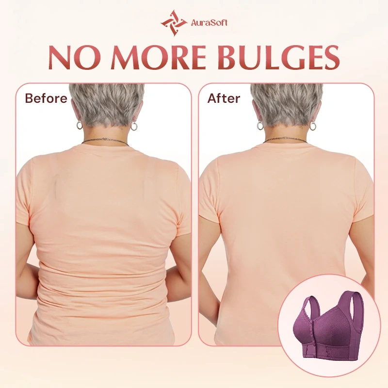 AuraSoft - LAST DAY SALE 70% OFF - Front Closure Breathable Bra for Seniors
