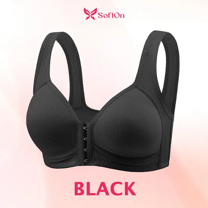 SoftOn - Easy Front-Closure Jelly Bra – Wireless Comfort & Soft Support