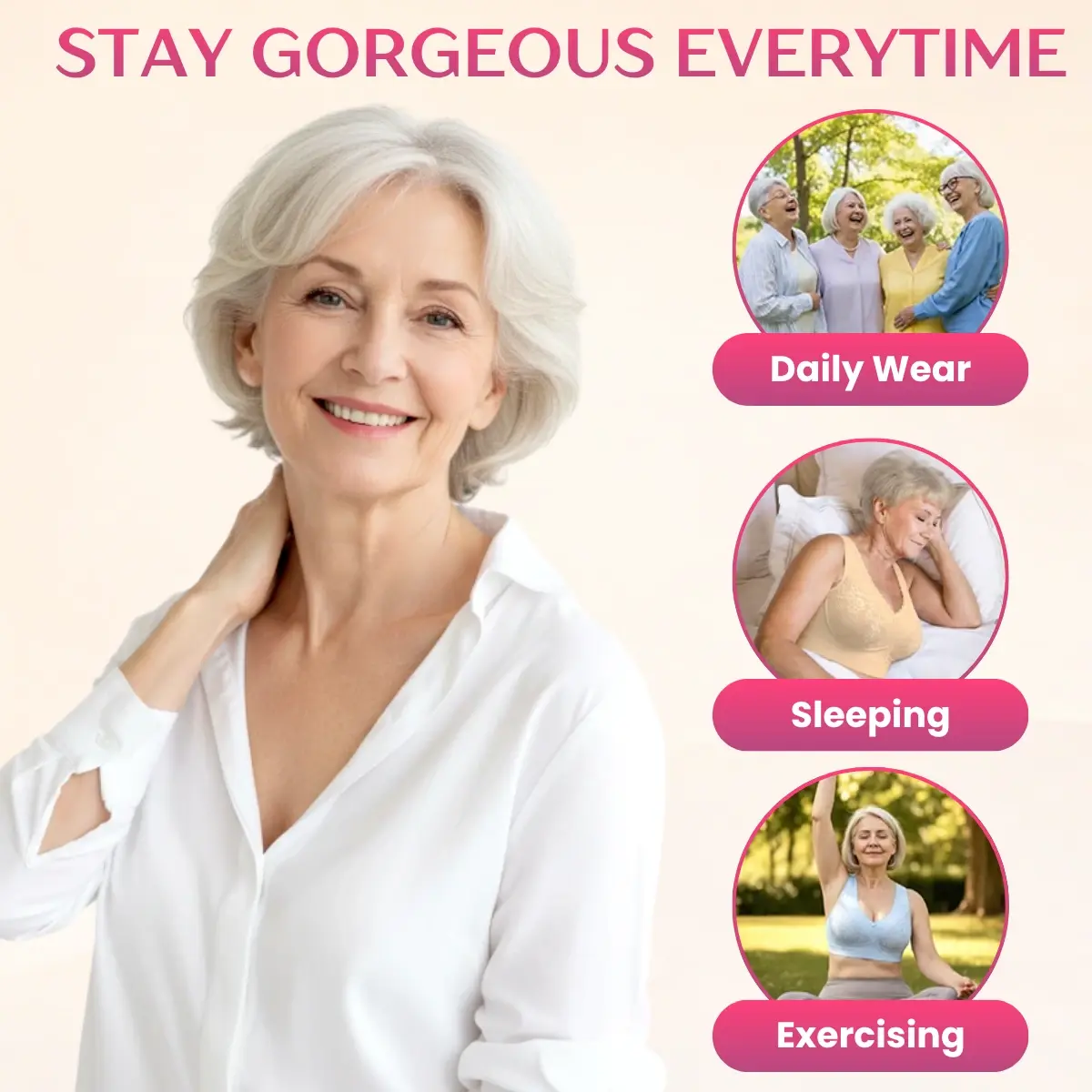 Soft Bloomy - LAST DAY 70% OFF | Easy-On Front Closure Cotton Comfort Shaping Bra for Seniors