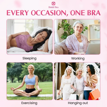 Heidi Bra - LAST DAY 70% OFF - Pure Cotton Buttonless Comfy Lifting Bra