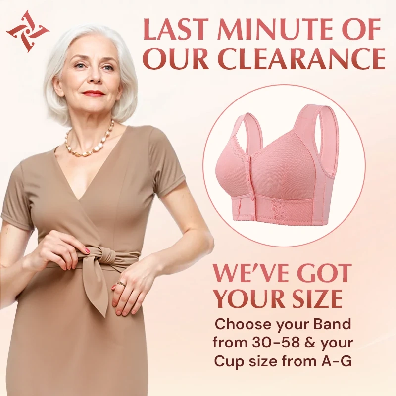 AuraSoft - LAST DAY SALE 70% OFF - Front Closure Breathable Bra for Seniors