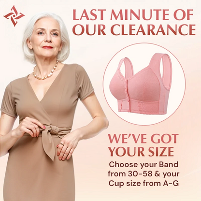 AuraSoft - LAST DAY SALE 70% OFF - Front Closure Breathable Bra for Seniors