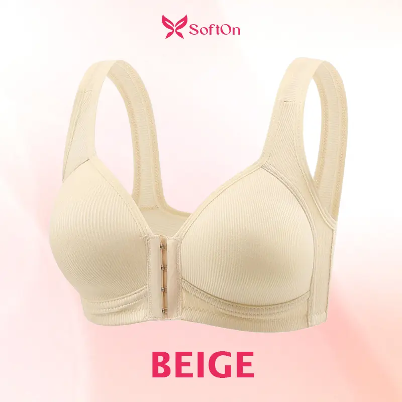 SoftOn - Easy Front-Closure Jelly Bra – Wireless Comfort & Soft Support