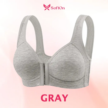 SoftOn - Easy Front-Closure Jelly Bra – Wireless Comfort & Soft Support