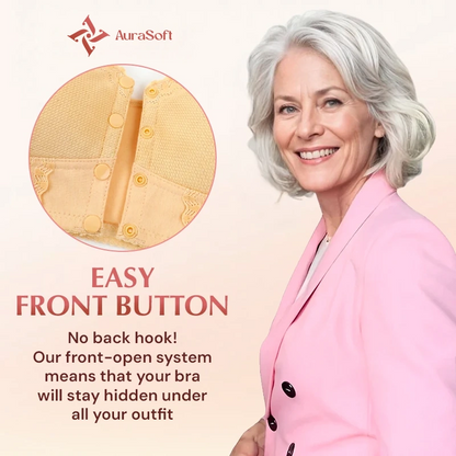 AuraSoft - LAST DAY SALE 70% OFF - Front Closure Breathable Bra for Seniors