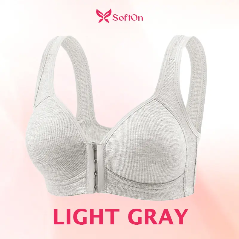 SoftOn - Easy Front-Closure Jelly Bra – Wireless Comfort & Soft Support