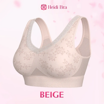 Heidi Bra - LAST DAY 70% OFF - Pure Cotton Buttonless Comfy Lifting Bra