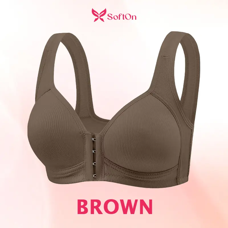 SoftOn - Easy Front-Closure Jelly Bra – Wireless Comfort & Soft Support