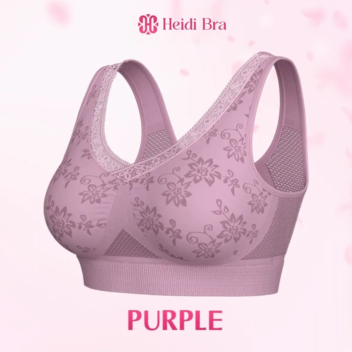 Heidi Bra - LAST DAY 70% OFF - Pure Cotton Buttonless Comfy Lifting Bra