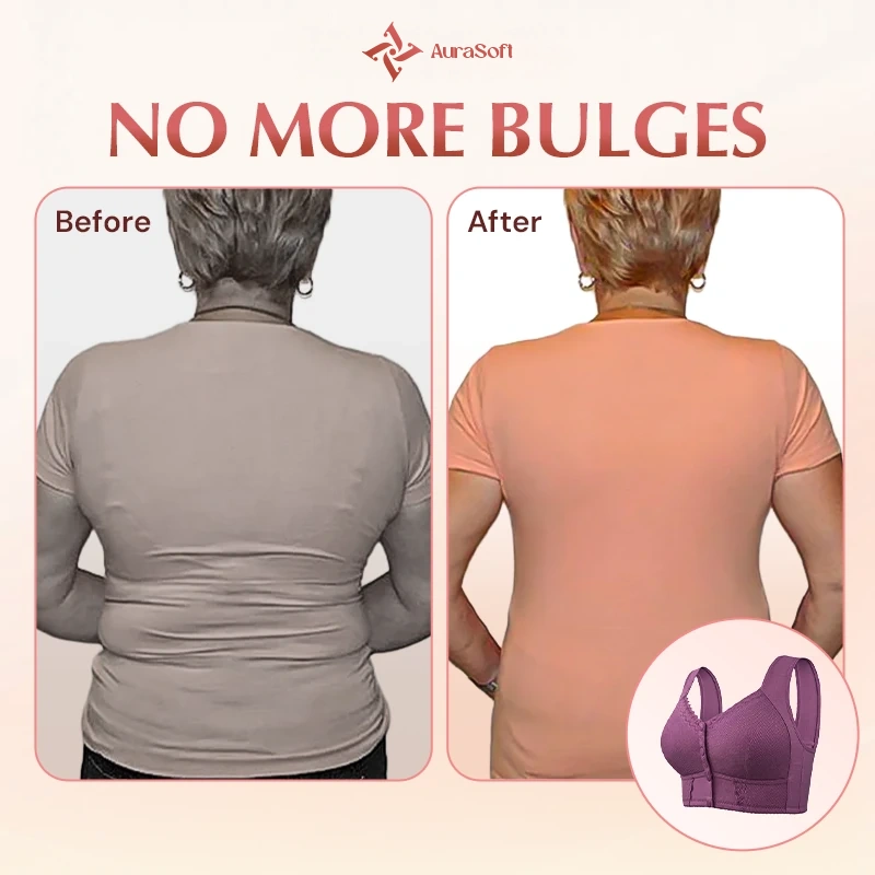 AuraSoft - LAST DAY SALE 70% OFF - Front Closure Breathable Bra for Seniors