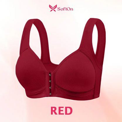 SoftOn - Easy Front-Closure Jelly Bra – Wireless Comfort & Soft Support