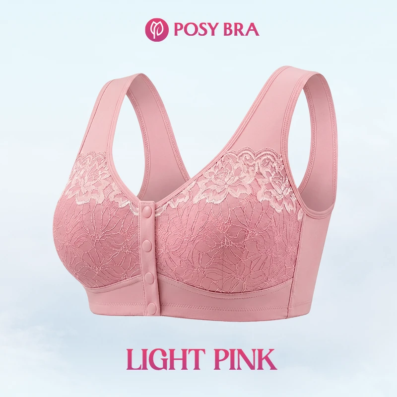 Posy Bra - Comfortable Front Closure Cotton Shaping Bra for Seniors