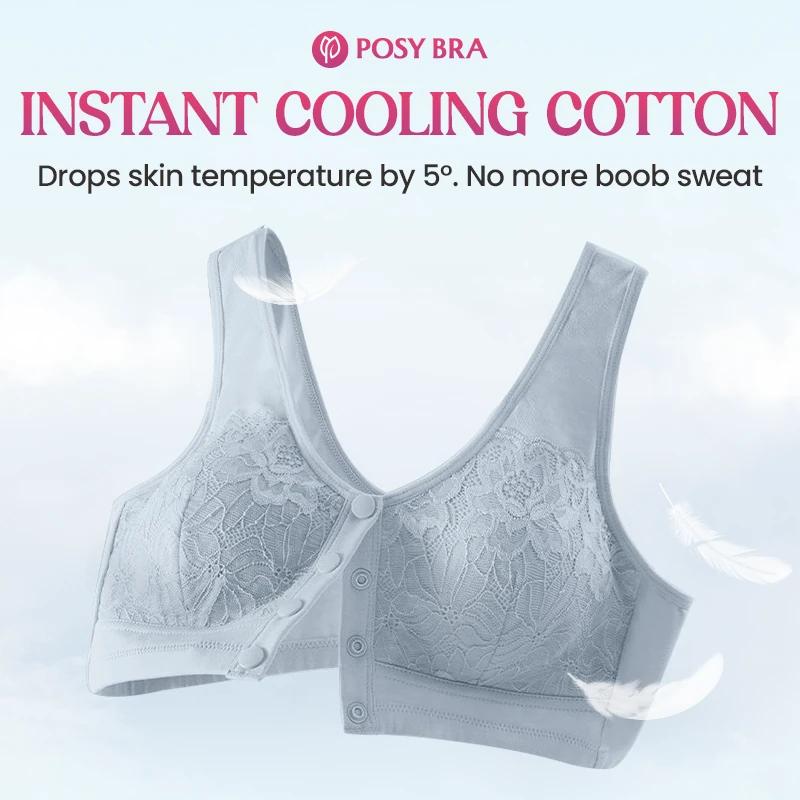 Posy Bra - Comfortable Front Closure Cotton Shaping Bra for Seniors