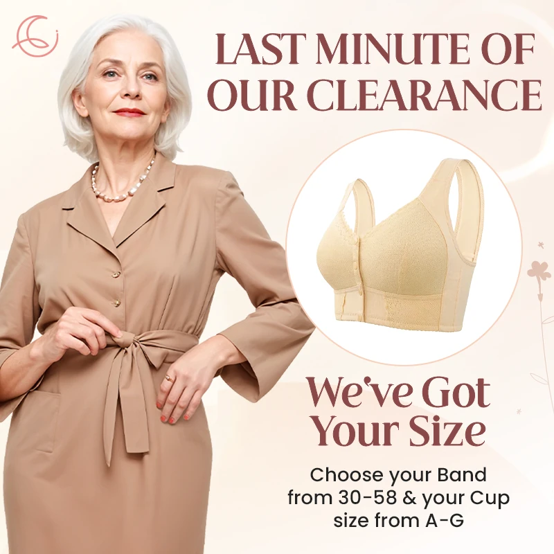 Moona Bra - Front Closure Breathable Bra for Seniors