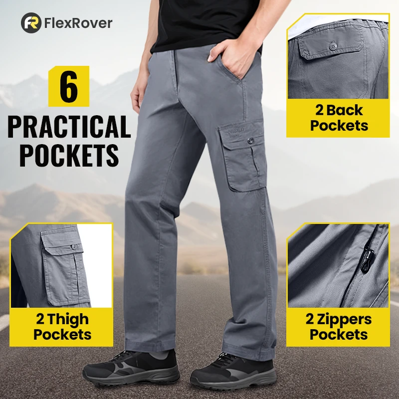 FlexRover - LAST DAY 70% OFF - Ultra Comfort Flex Fit Durable Cargo Pants