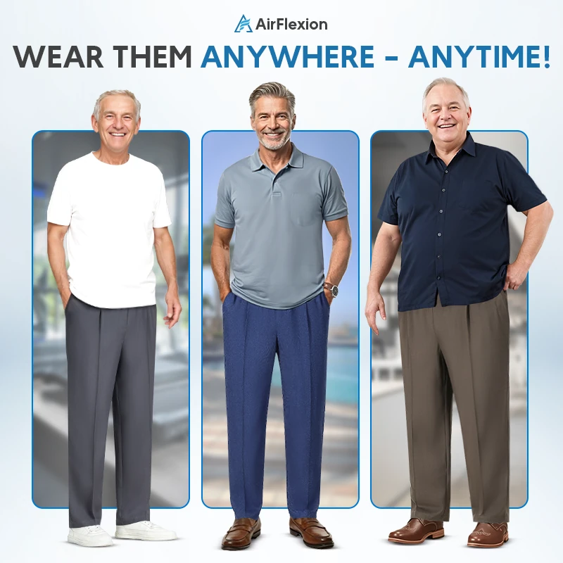 AirFlexion - LAST DAY 70% OFF - Pull On Stretch Relaxed Fit Smart Casual Pants