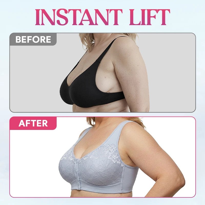 Posy Bra - Comfortable Front Closure Cotton Shaping Bra for Seniors